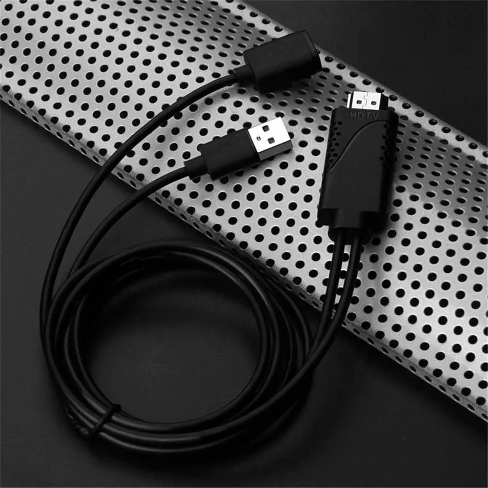 7562S USB 2.0 Male   USB Female To HDMI Male Converter Cable 1m