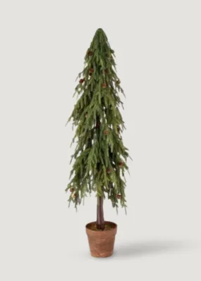 Afloral UV Treated Outdoor Faux Potted Norfolk Pine Tree - 48"