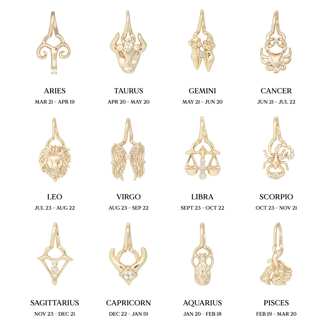 Aquarius Horoscope Necklace