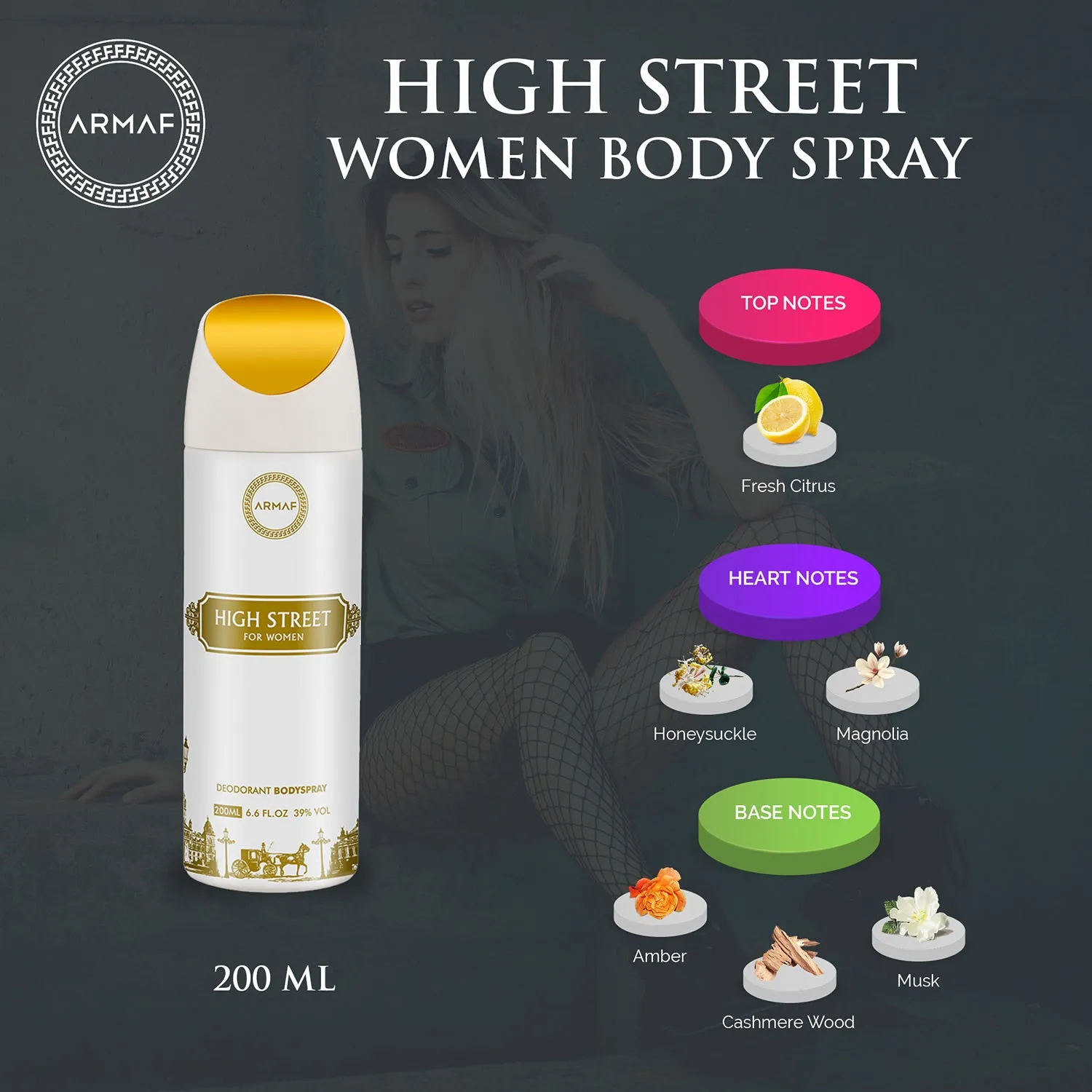 Armaf High Street Deodorant Body Spray For Women 200ML