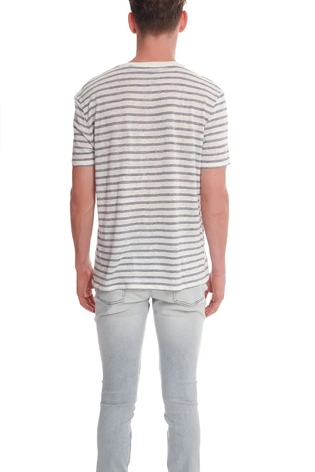 ATM Stripe Linen Tee