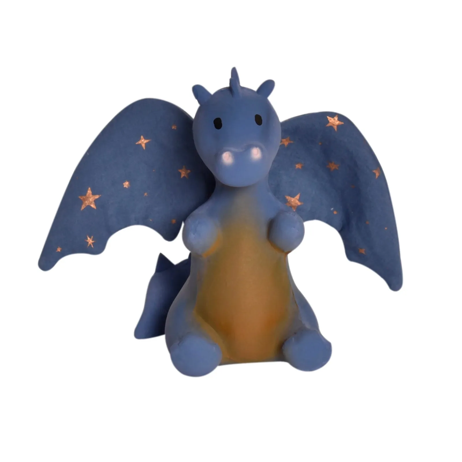 Baby Midnight Dragon Natural Rubber Rattle with Crinkle Wings