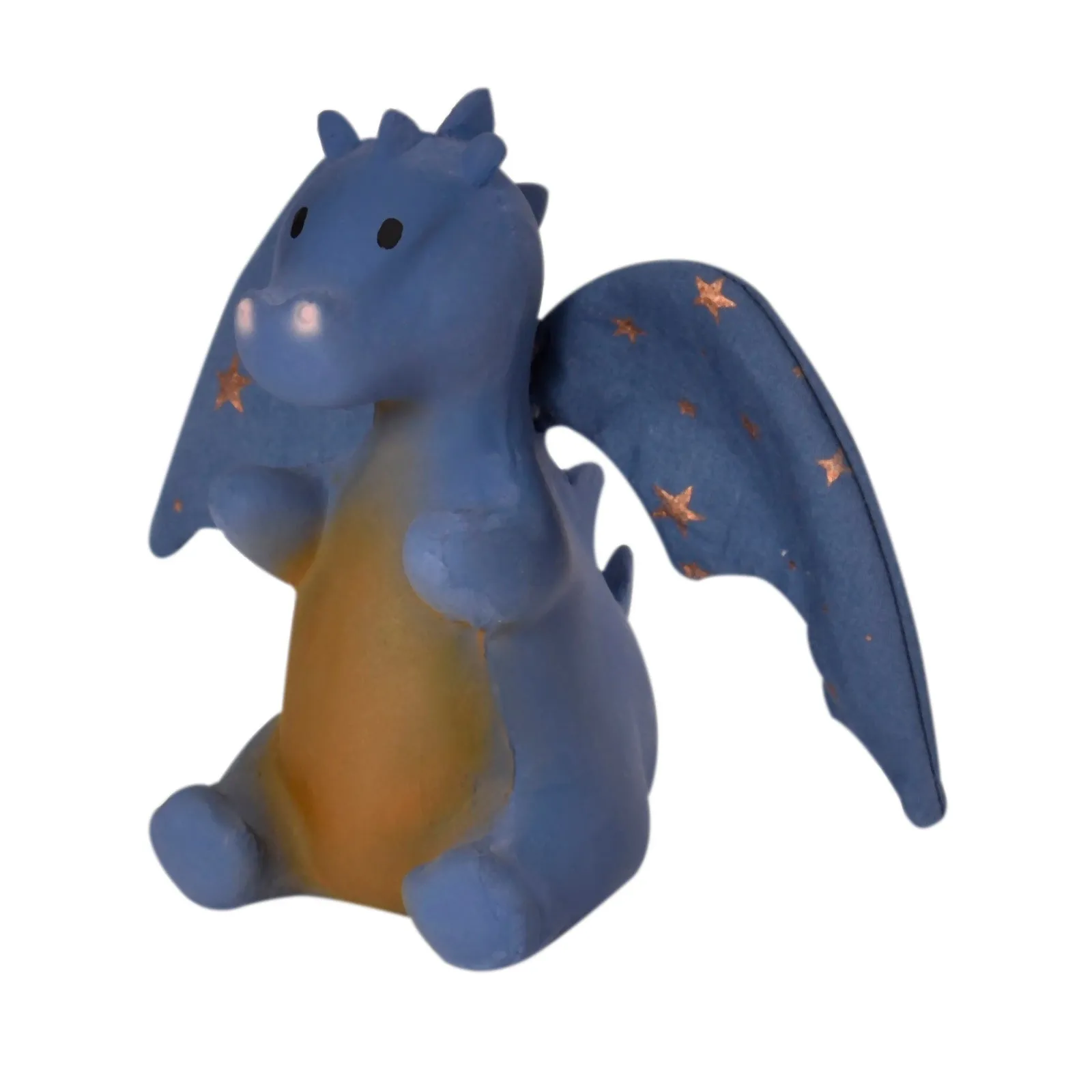 Baby Midnight Dragon Natural Rubber Rattle with Crinkle Wings