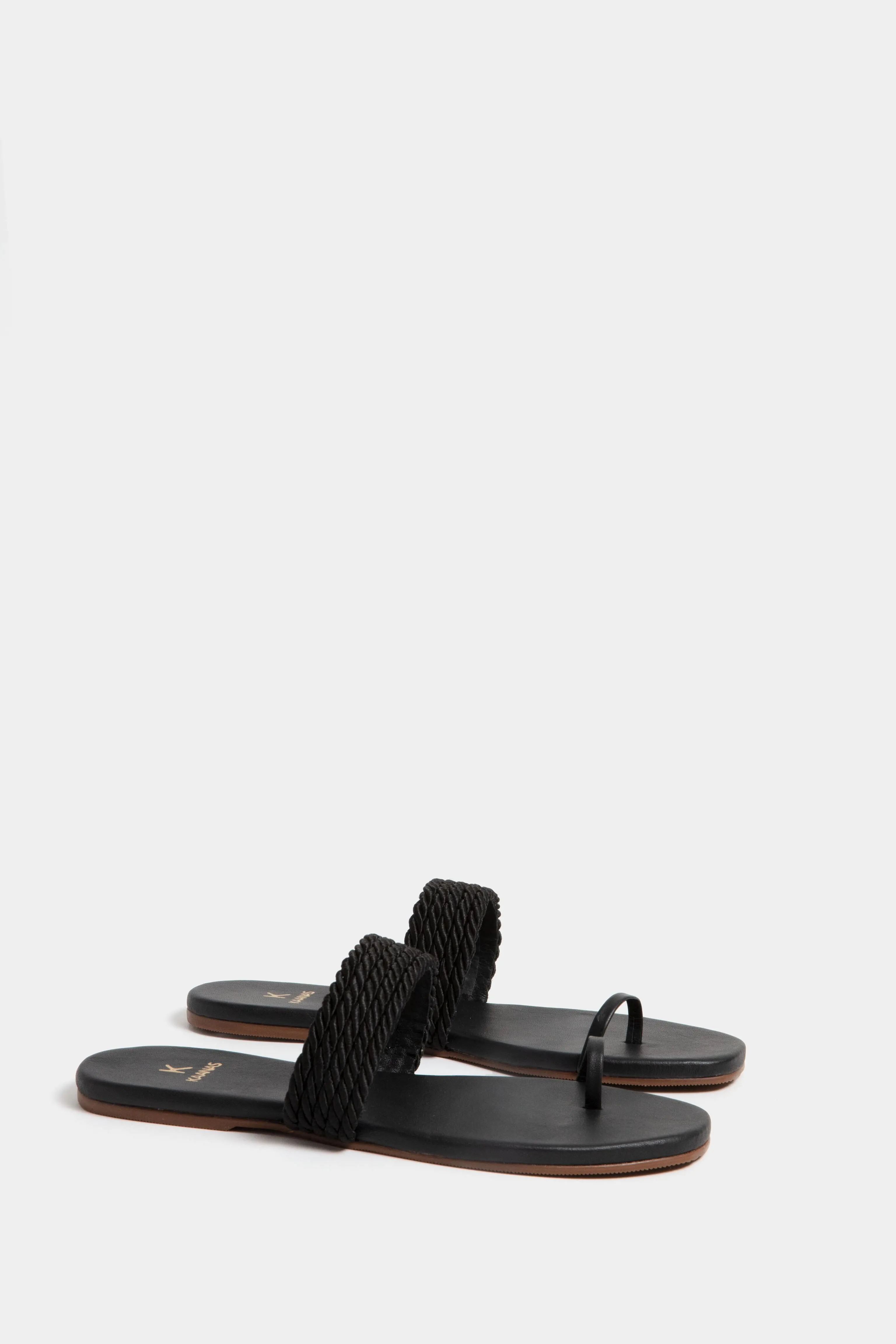 Black Banderas Toe Ring Sandal