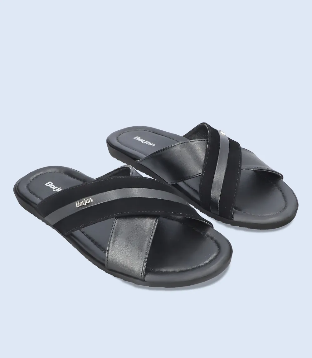 BM5630-BLACK-Men Casual Slipper