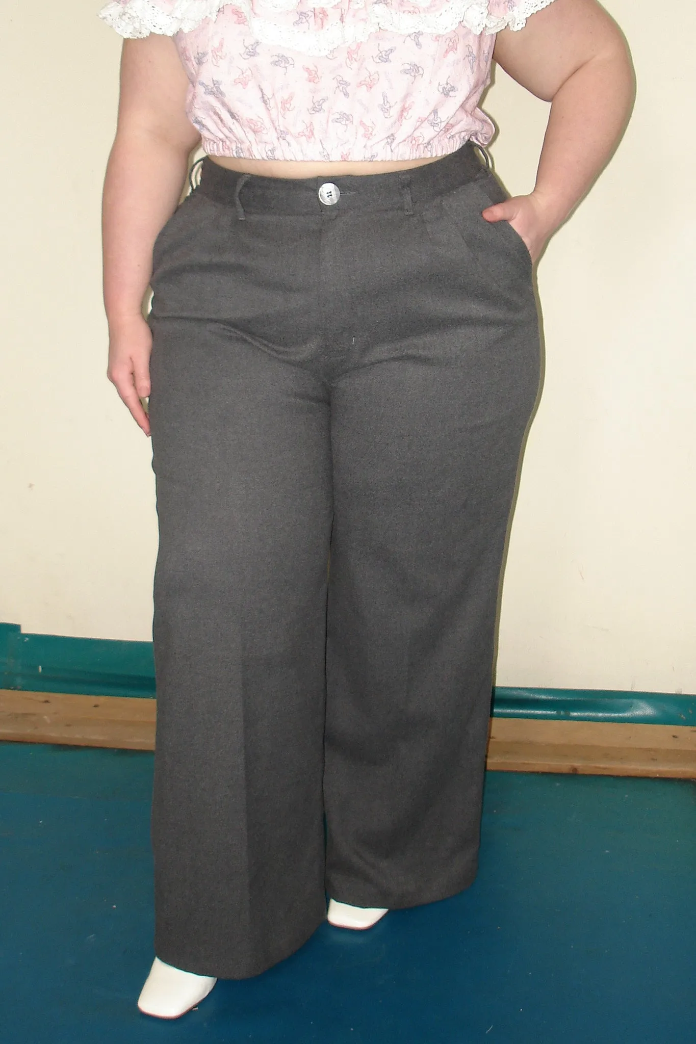 Business Trousers Dark Gray