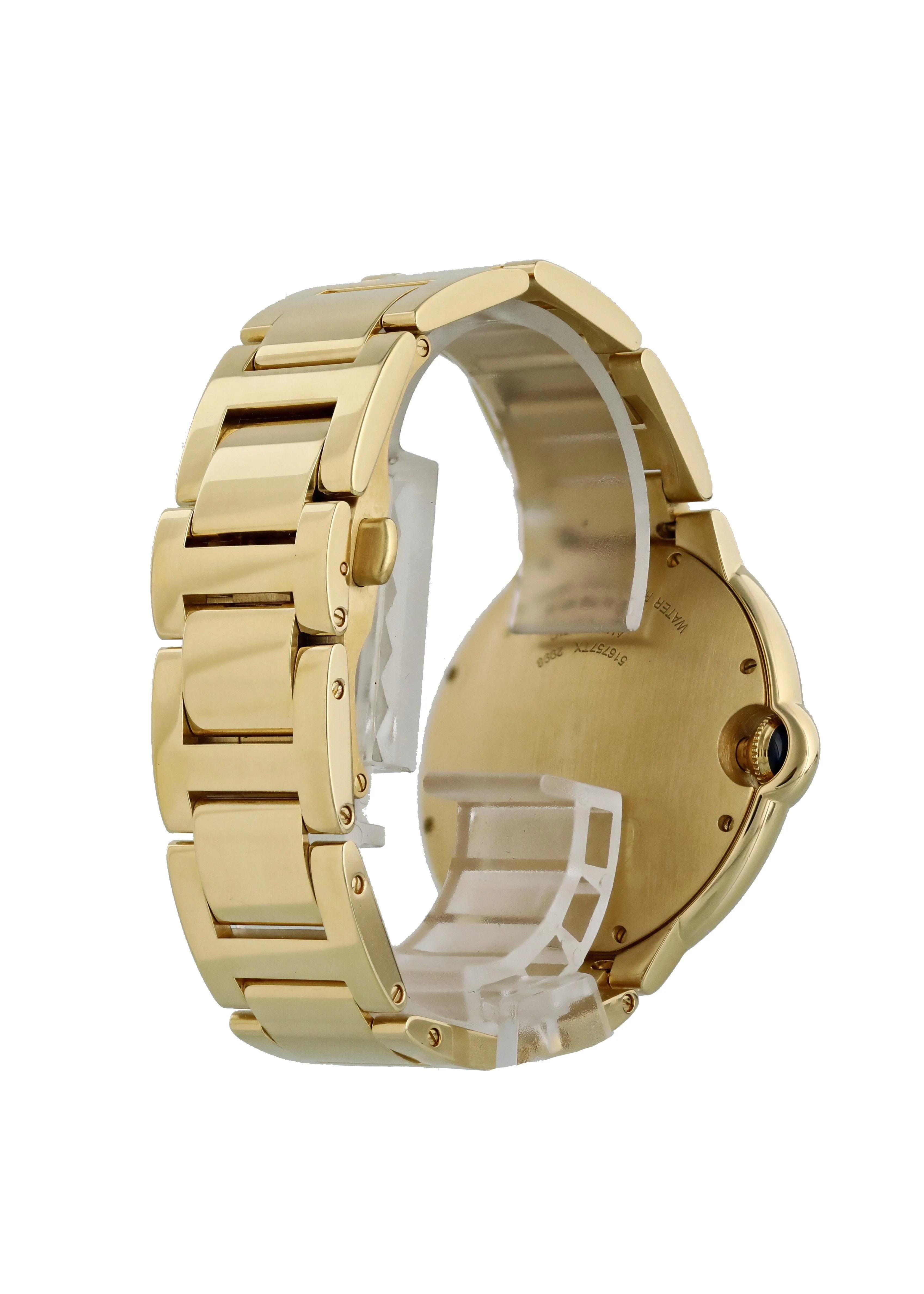 Cartier Ballon Bleu 2998 18k Yellow Gold Mens Watch