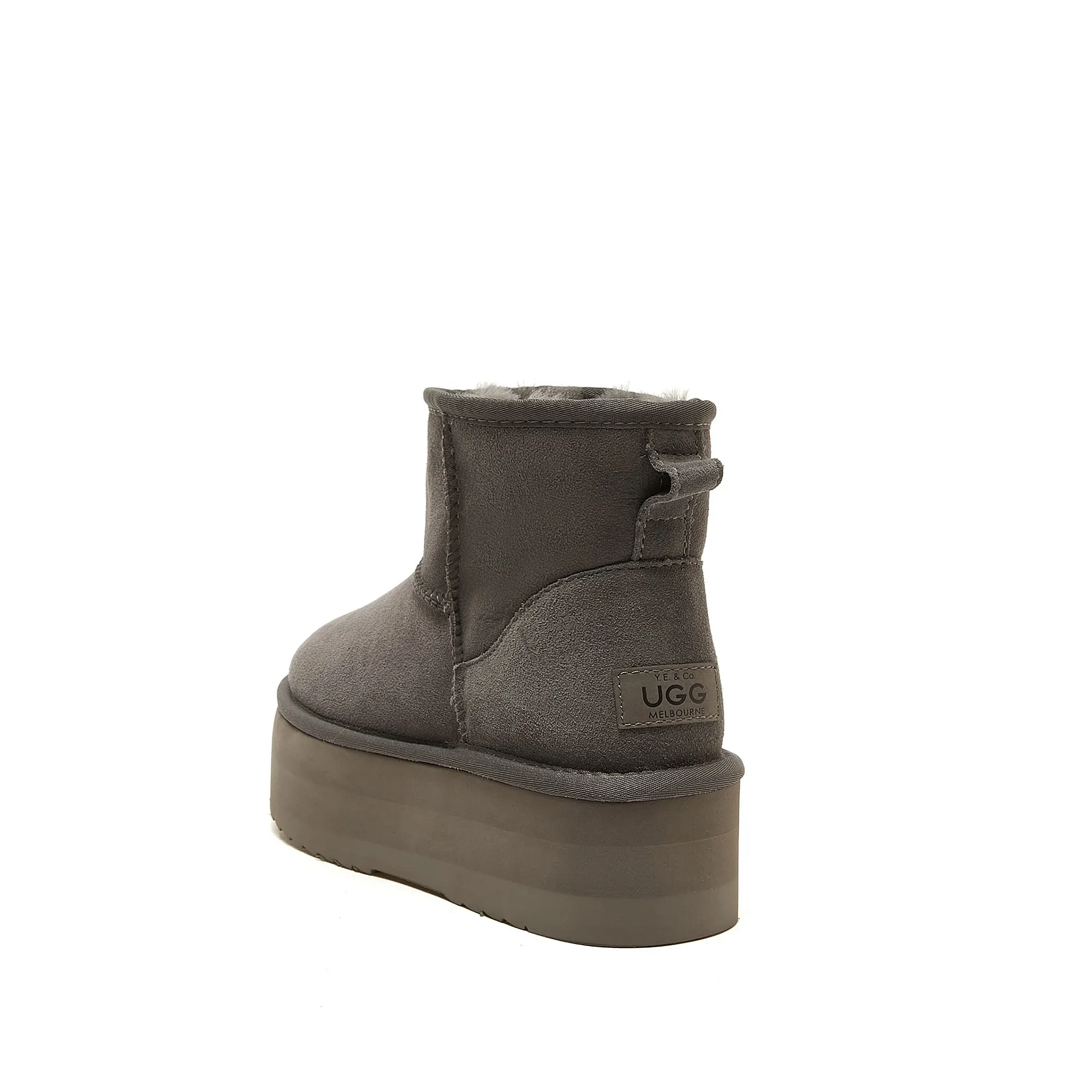 Classic Ultra Mini Platform Ugg - High Platform Short Boot - 100% A-Grade Double Face Australian Sheepskin