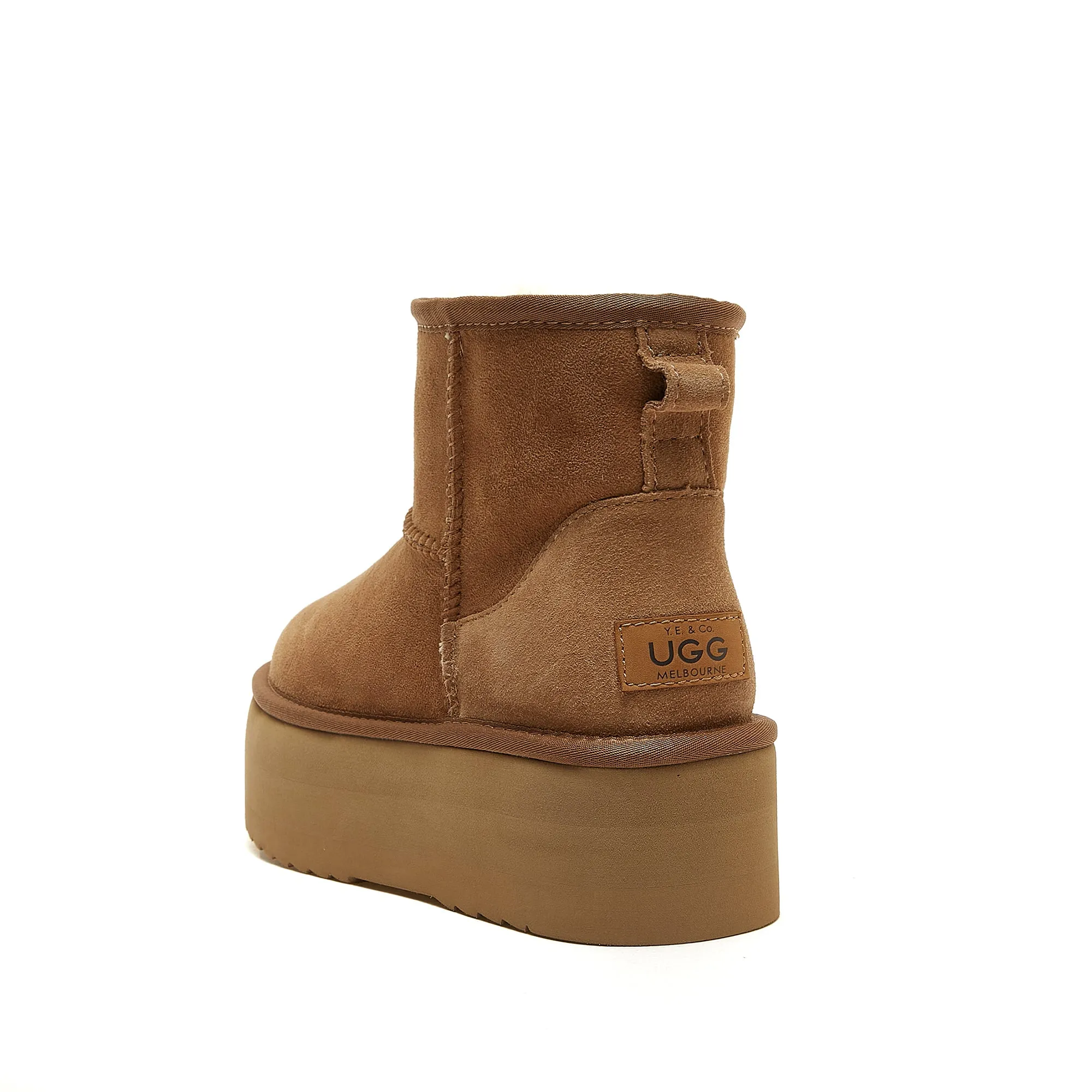 Classic Ultra Mini Platform Ugg - High Platform Short Boot - 100% A-Grade Double Face Australian Sheepskin