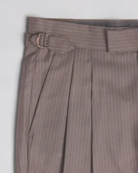 Concord Striped Neapolitan Dress Pants - Grey