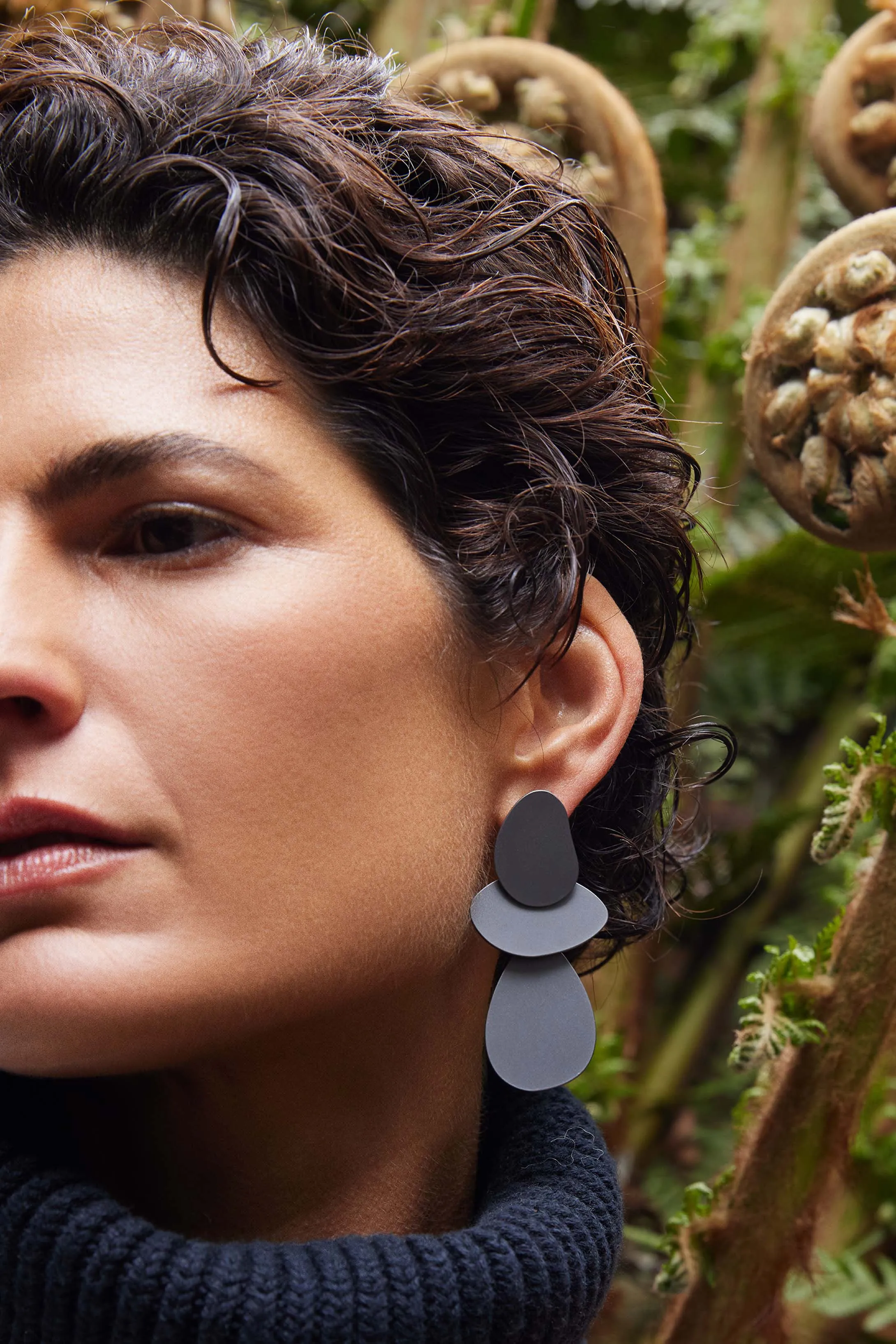 Elk The Label - Sammi Drop Earring - Gunmetal