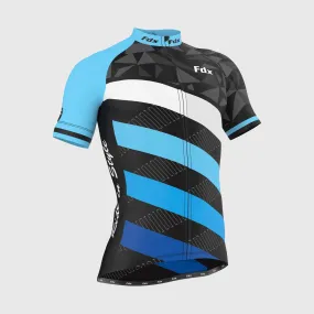 Fdx Equin Blue Men's & Boy's Short Sleeve Summer Cycling Jersey