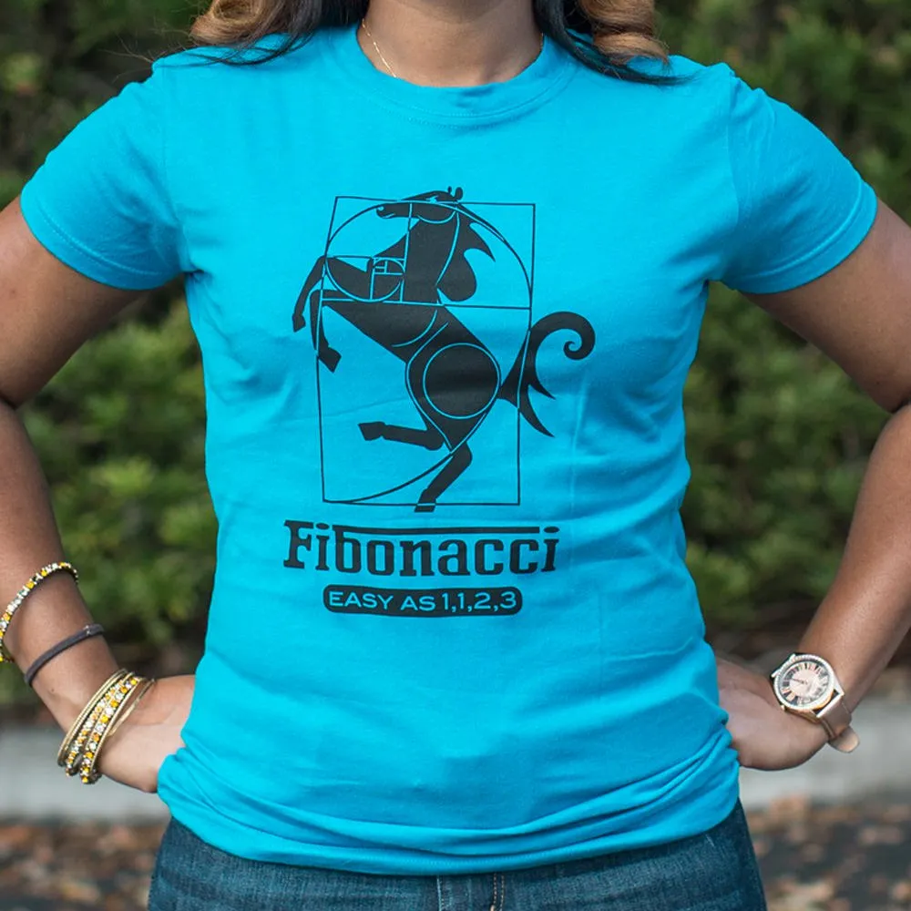 Fibonacci Easy As 1123 T-Shirt (Ladies)