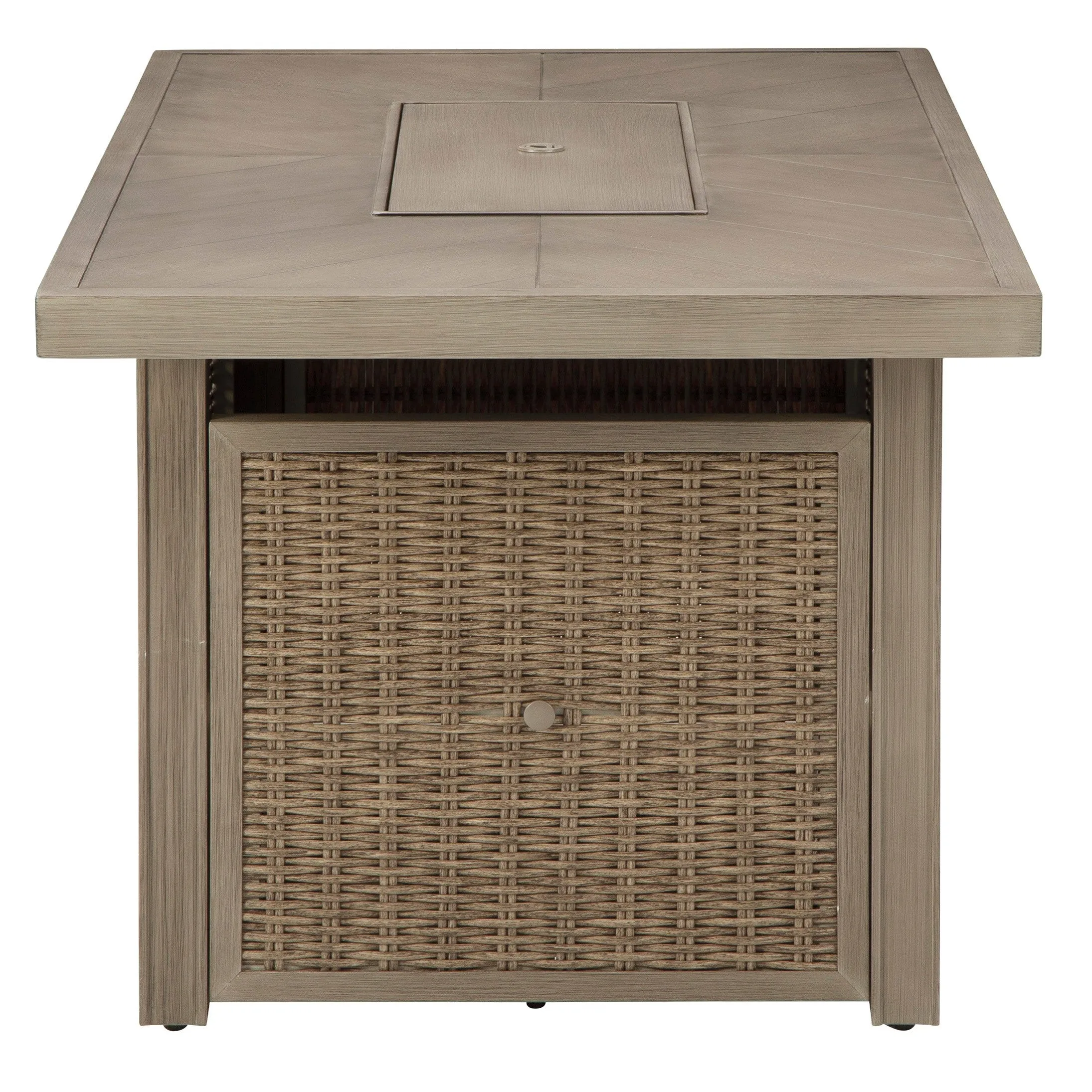 Fire Island Mist Outdoor 58" Firepit Table