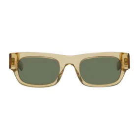 FRANKIE - Crystal Sand / Solid Green Lens