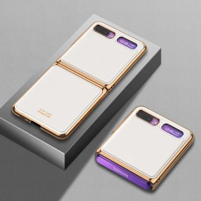 Galaxy Z Flip Business Leather Pattern Case