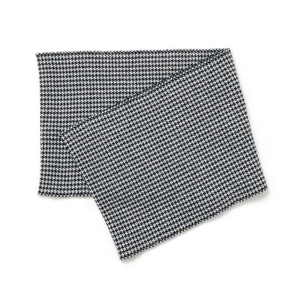 GILBERT WILSON OF HA / Staggered Check Merino Wool Snood