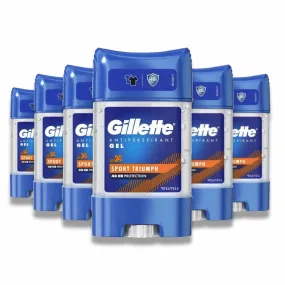 Gillette - Antiperspirant Gel, Sport Triumph - 70 ml - 6 Pack