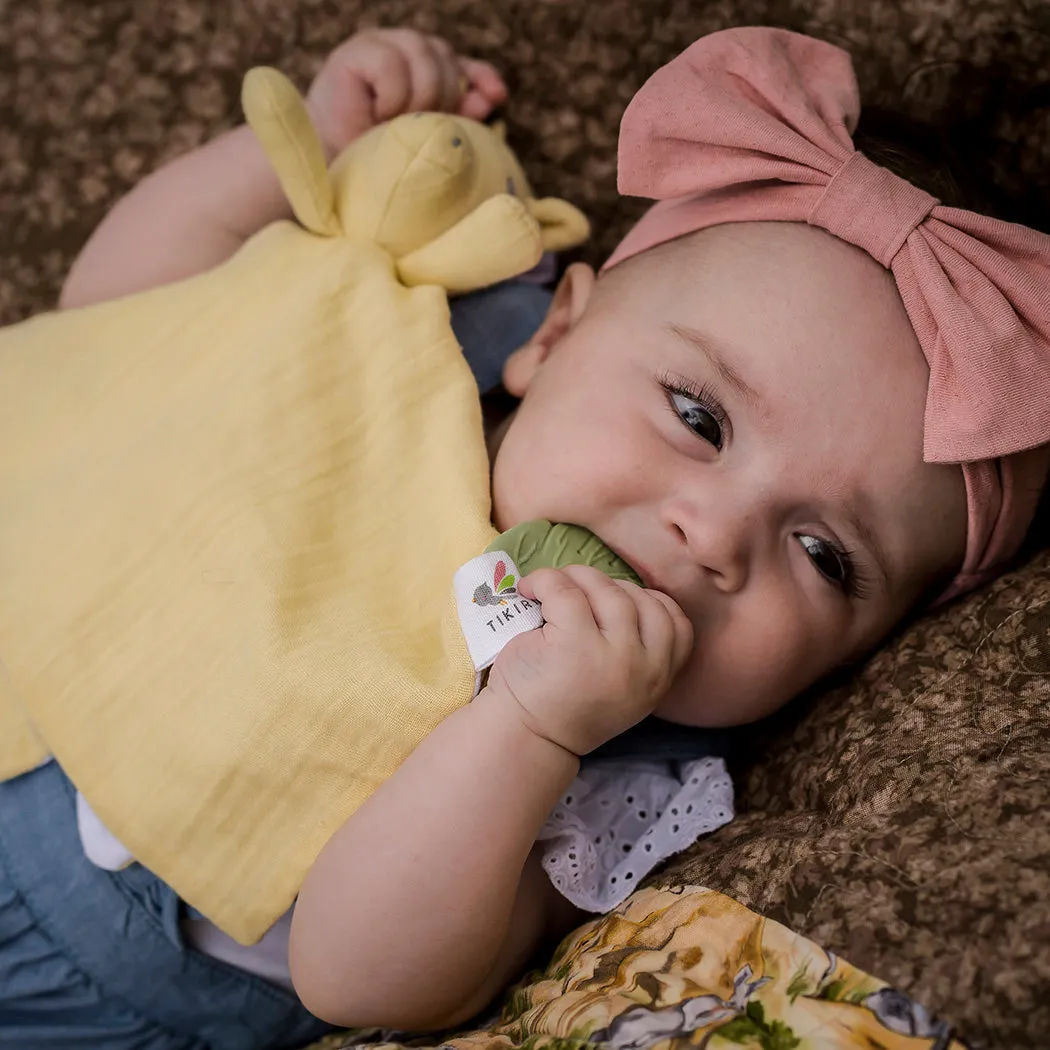 Giraffe Lovey with Rubber Teether