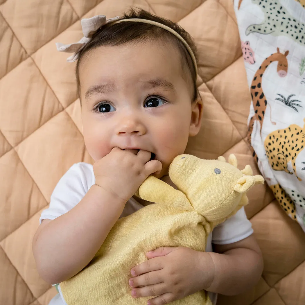 Giraffe Lovey with Rubber Teether