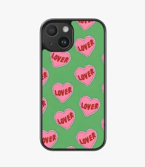 Green Lover Heart Hybrid Matte Case