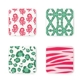 Holiday Motifs Coaster Set