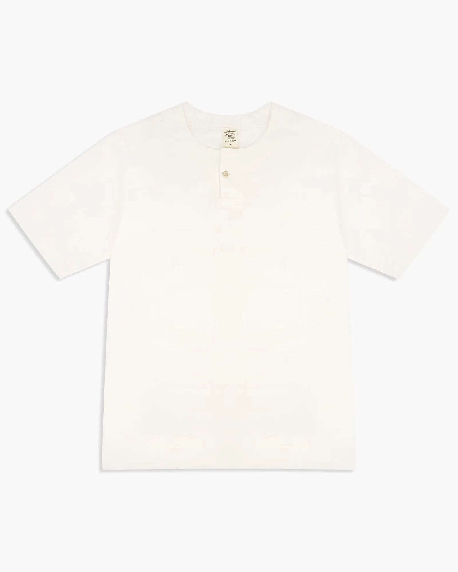 Jackman Henley Neck Tee - White