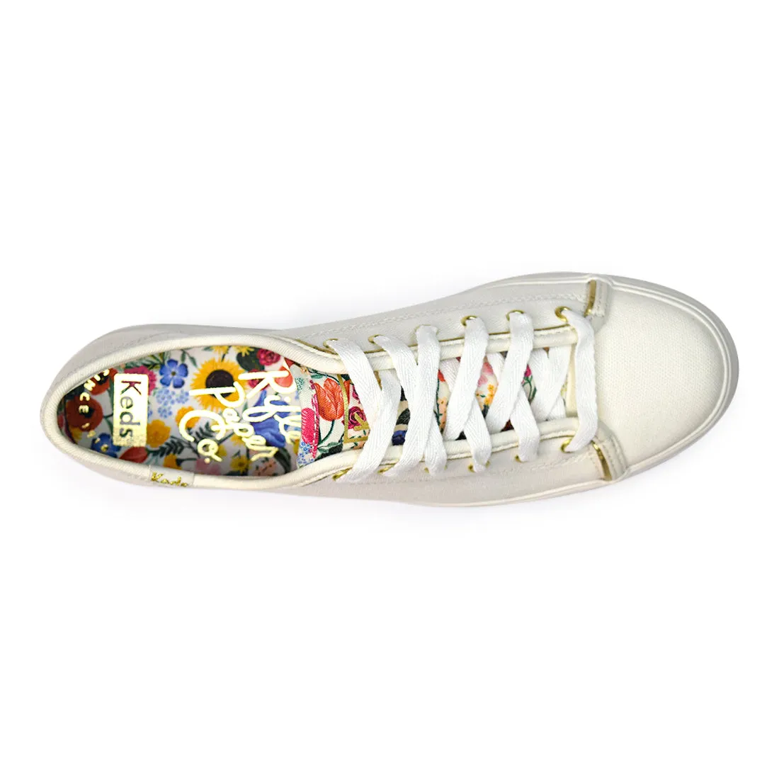 Keds Women's Triple Kick RPC Blossom Sneaker White/Multi (WF67940)