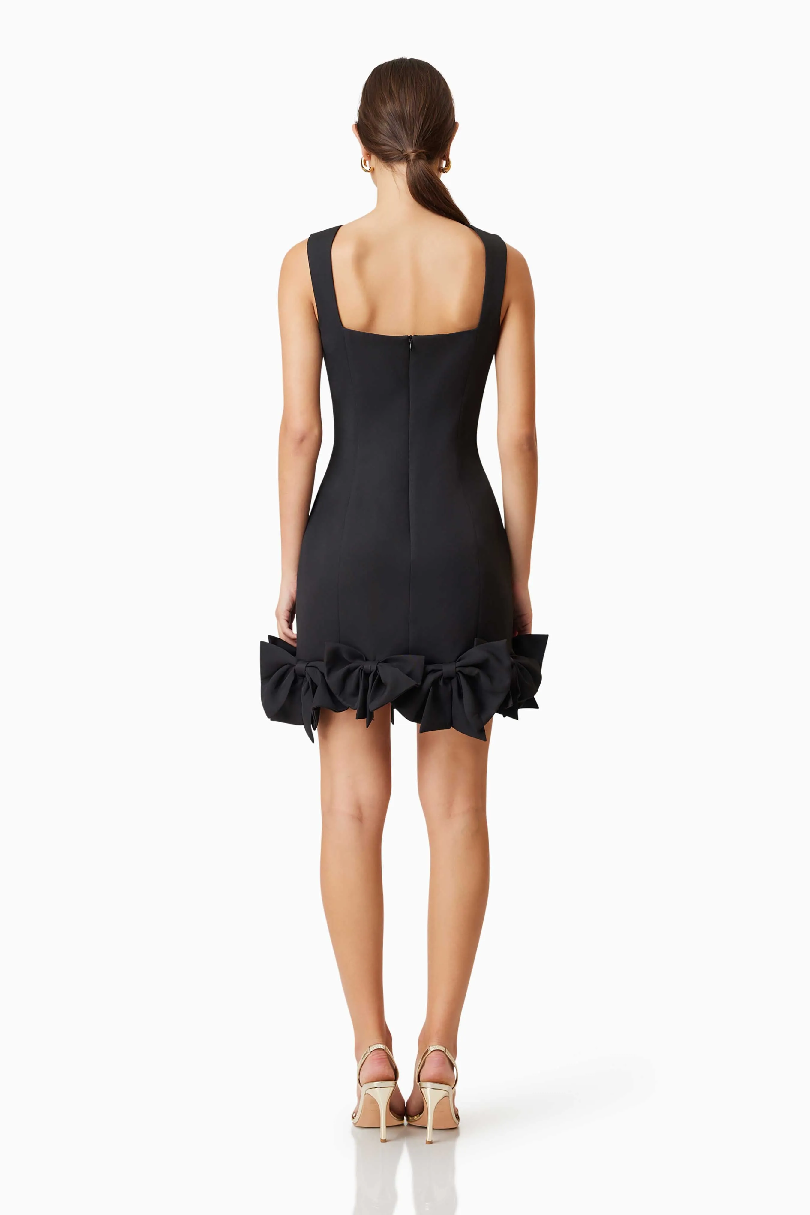 Kennedy Mini Bow Dress In Black