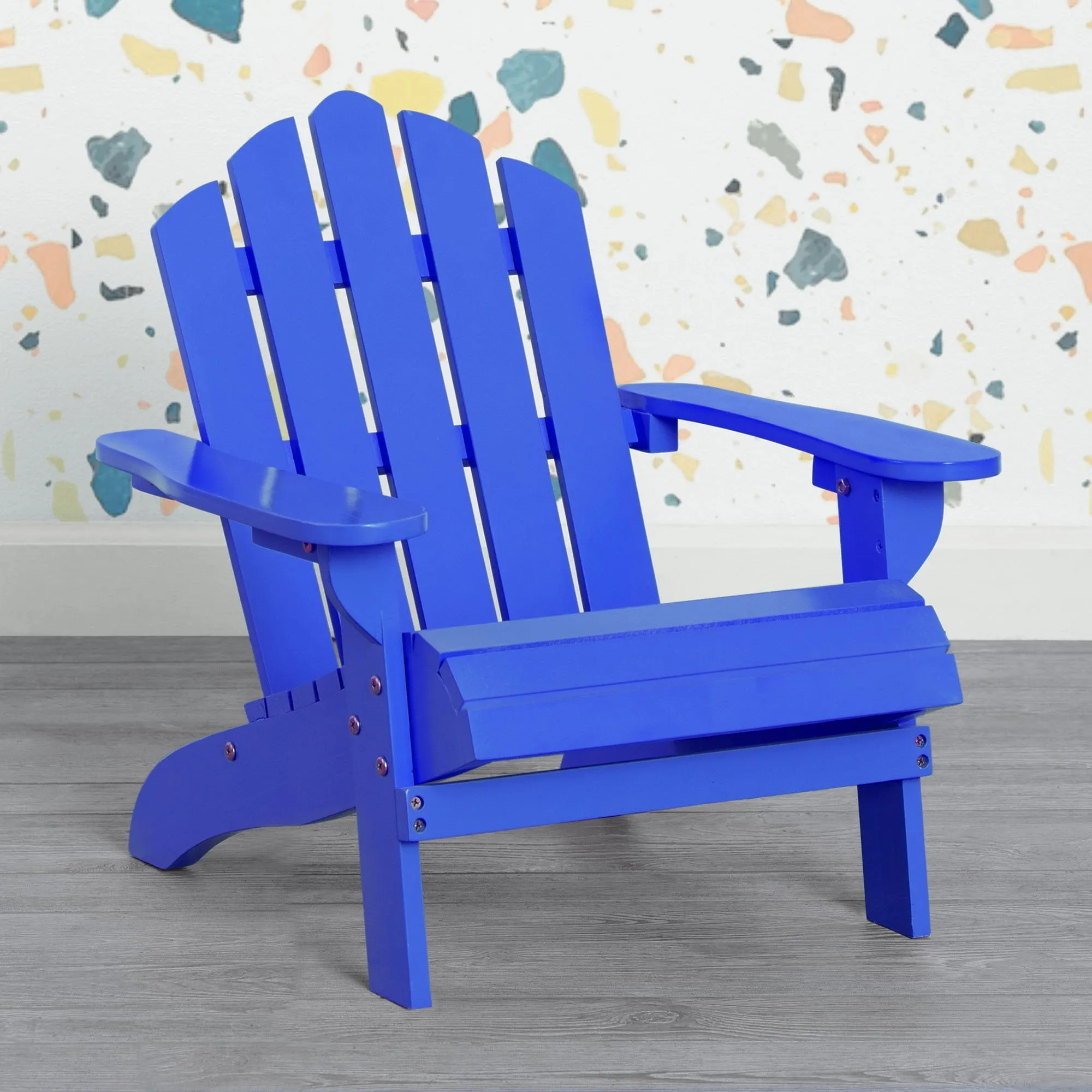 Kids Wood Adirondack Chair for Indoor & Outdoor Use