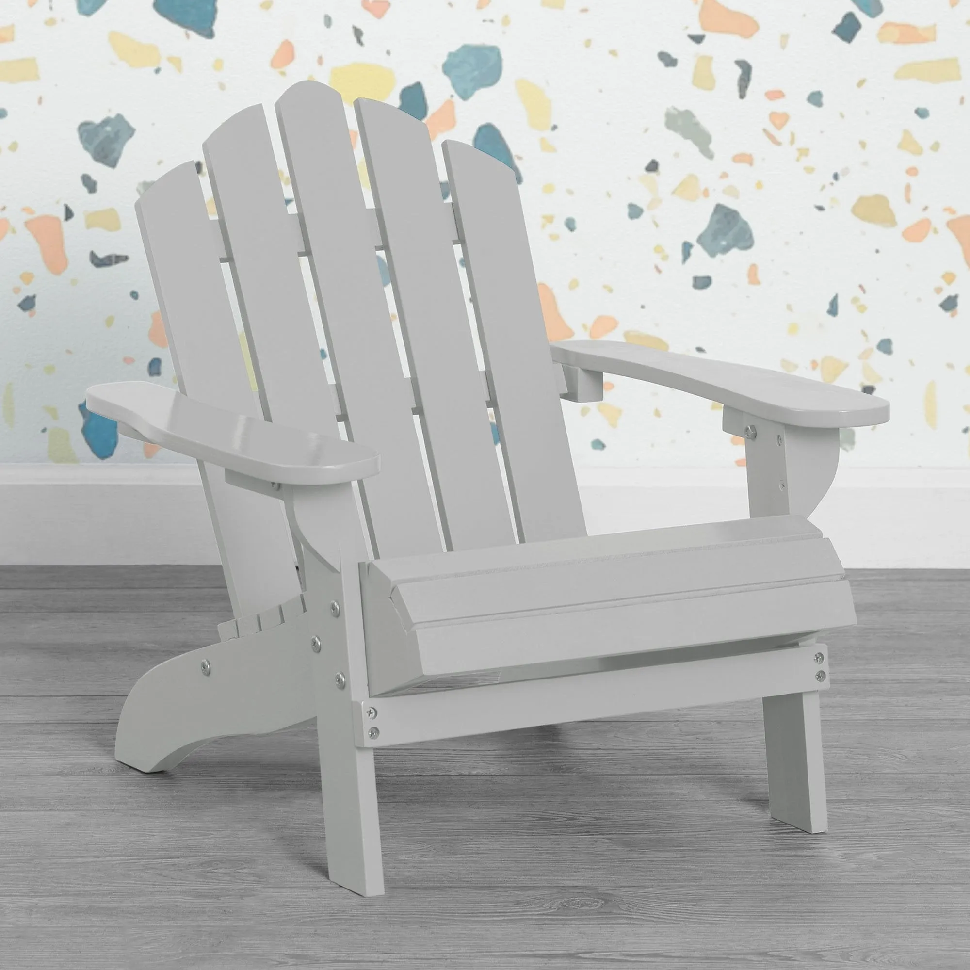 Kids Wood Adirondack Chair for Indoor & Outdoor Use