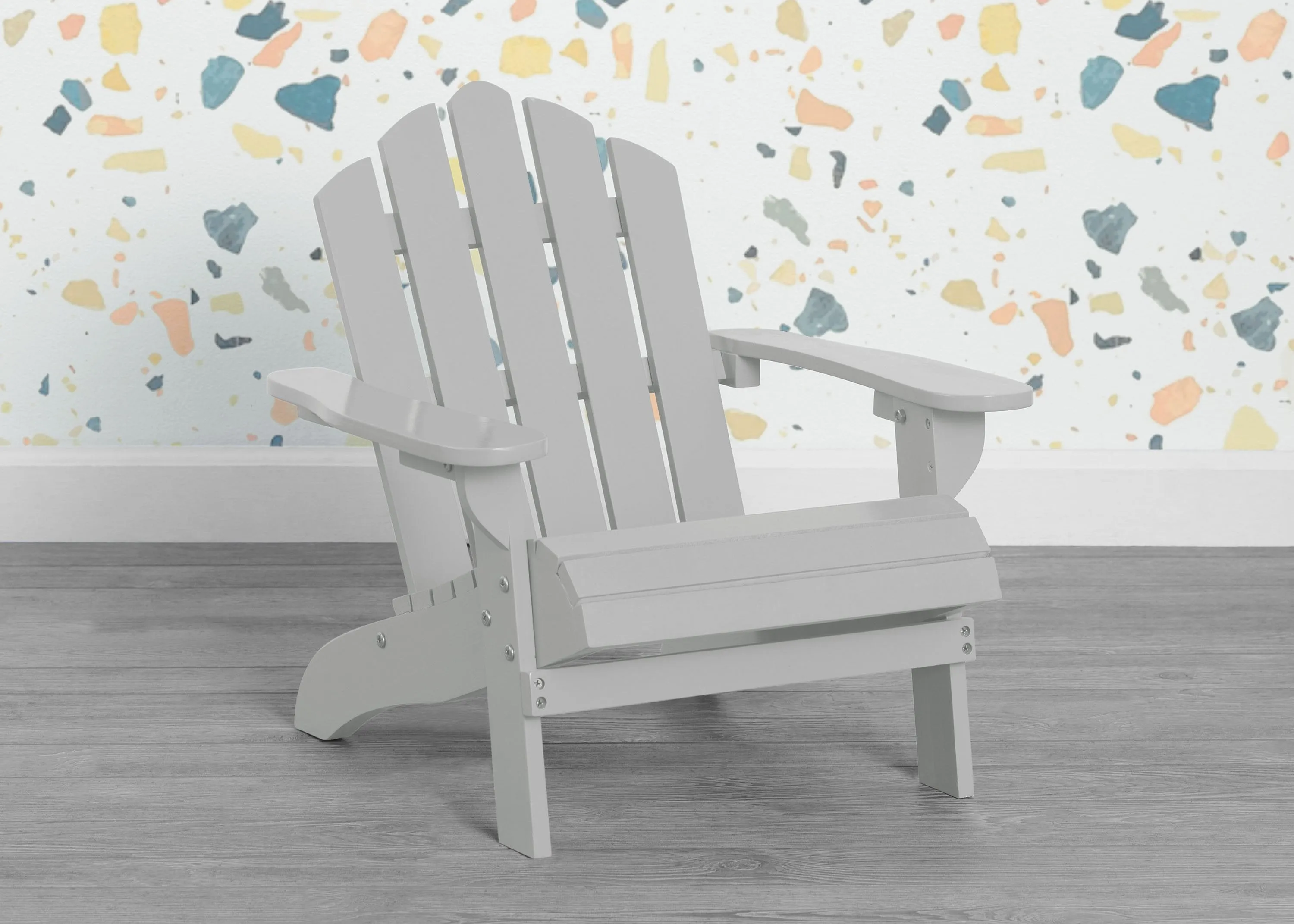 Kids Wood Adirondack Chair for Indoor & Outdoor Use