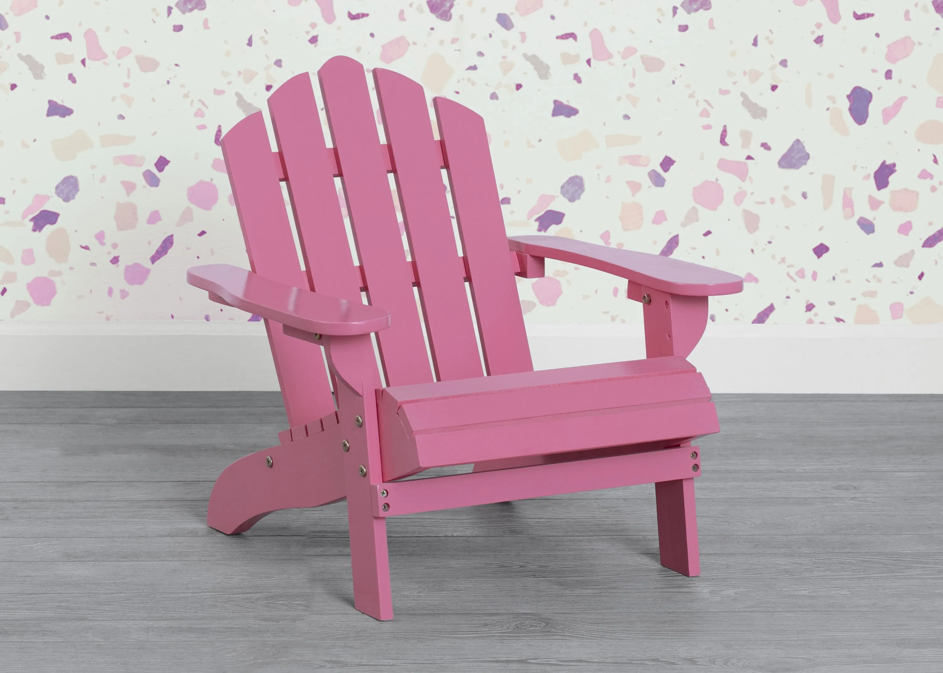 Kids Wood Adirondack Chair for Indoor & Outdoor Use