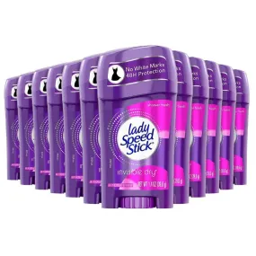 Lady Speed Stick Invisible Dry Antiperspirant & Deodorant, Shower Fresh 1.4 oz - 12 Pack