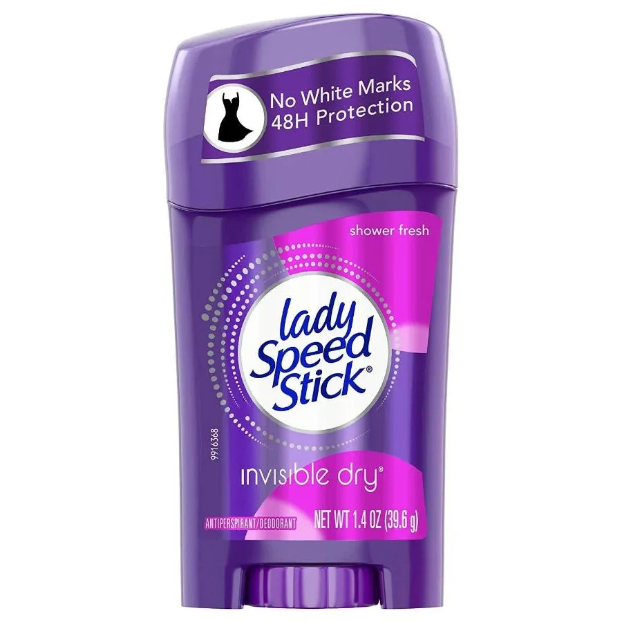 Lady Speed Stick Invisible Dry Antiperspirant & Deodorant, Shower Fresh 1.4 oz - 12 Pack