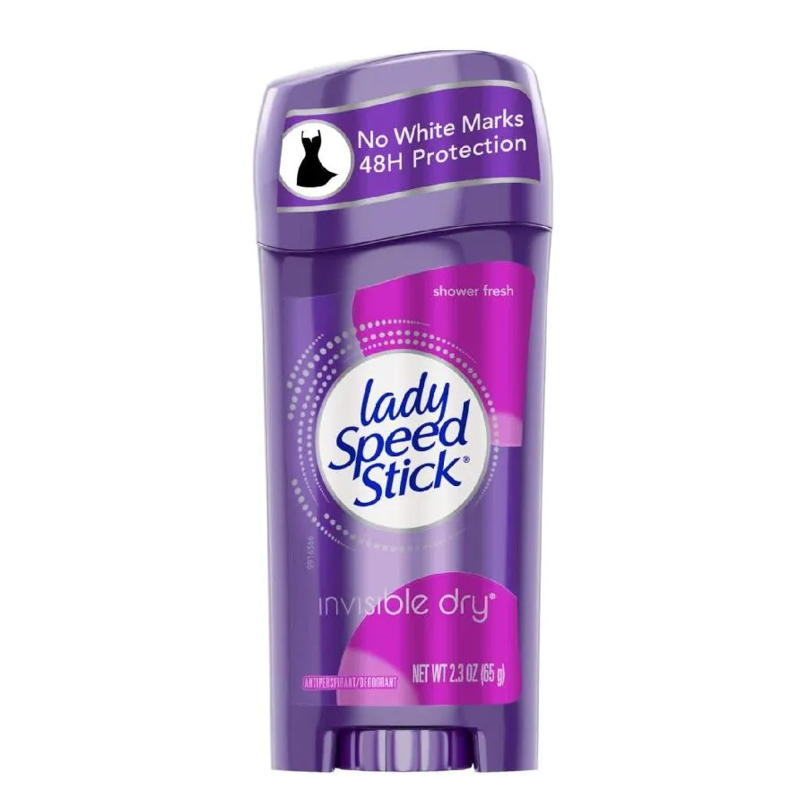 Lady Speed Stick Invisible Dry Antiperspirant & Deodorant, Shower Fresh - 2.3 Oz - 120 Pack