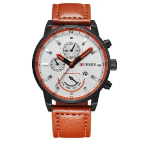 Men Luxury Leather Wristwatch