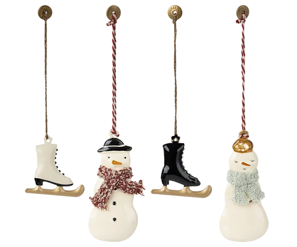 Metal ornament set - Winter wonderland