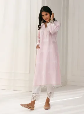 Mulmul Cotton Arki Pink Kurta