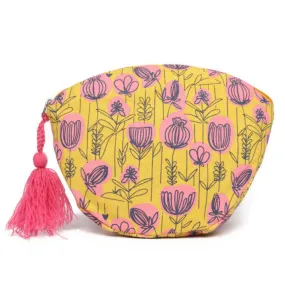 Mustard Pouch With Beautiful Tassel