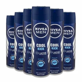 Nivea - Deodorant New Spray Cool Kick - 150 ml - 6 Pack