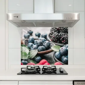 Nordic Berries | Glass Printed Backsplash for your Kitchen