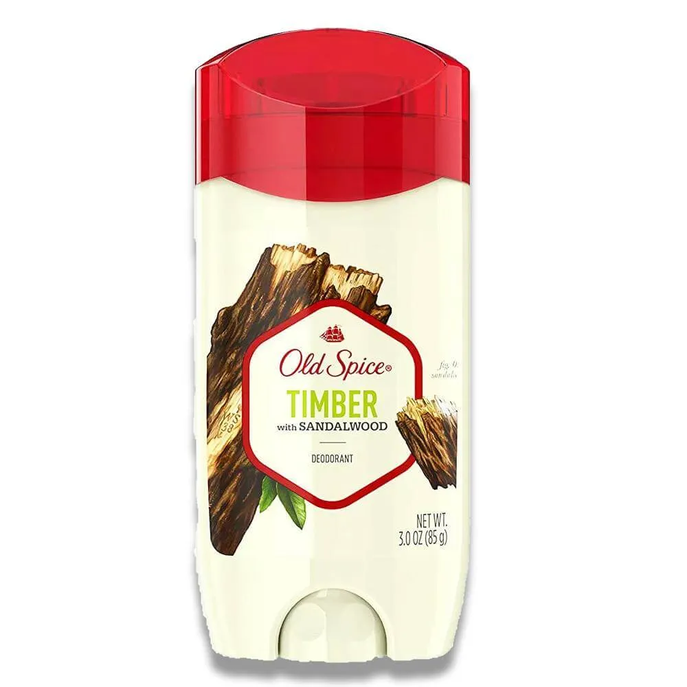 Old Spice - Deodorant for Men, Timber with Sandalwood Scent 3.0 oz - 12 Pack