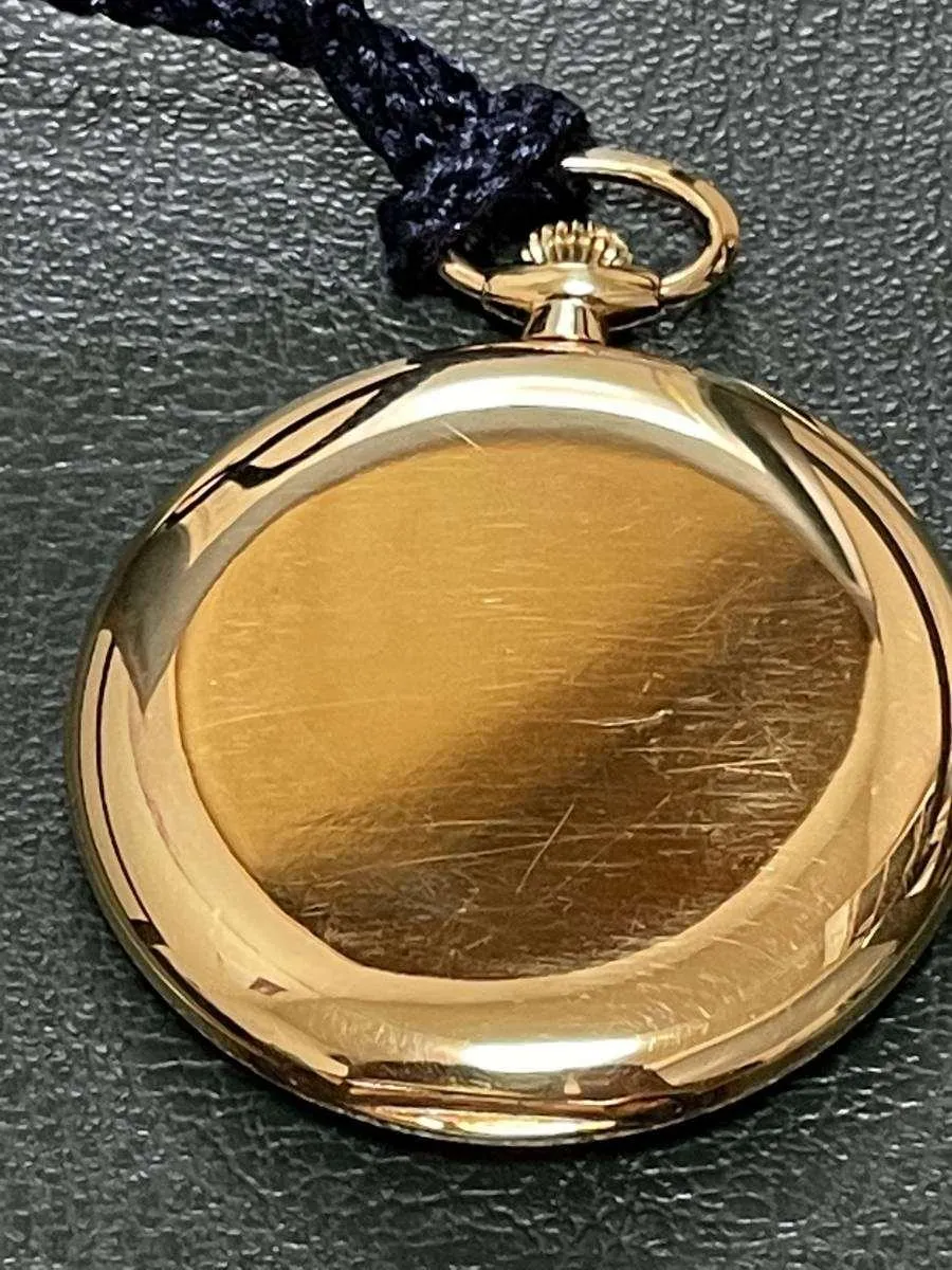 Patek Philippe Pocket Watch Rare 18k Gold Breguet Numeral 1941 with Paper