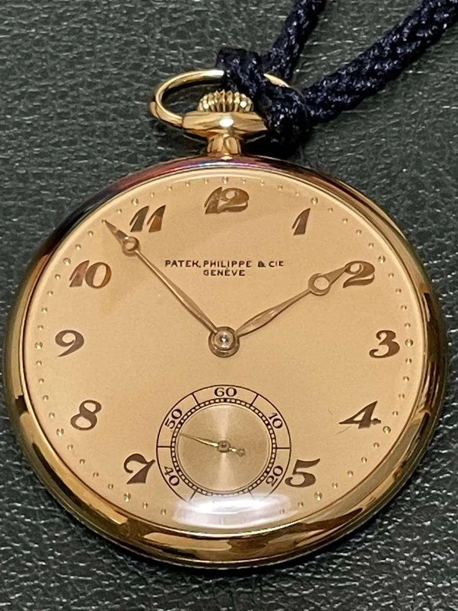 Patek Philippe Pocket Watch Rare 18k Gold Breguet Numeral 1941 with Paper