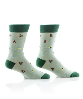 "Cottage" Dress Crew Socks by YO Sox - Large