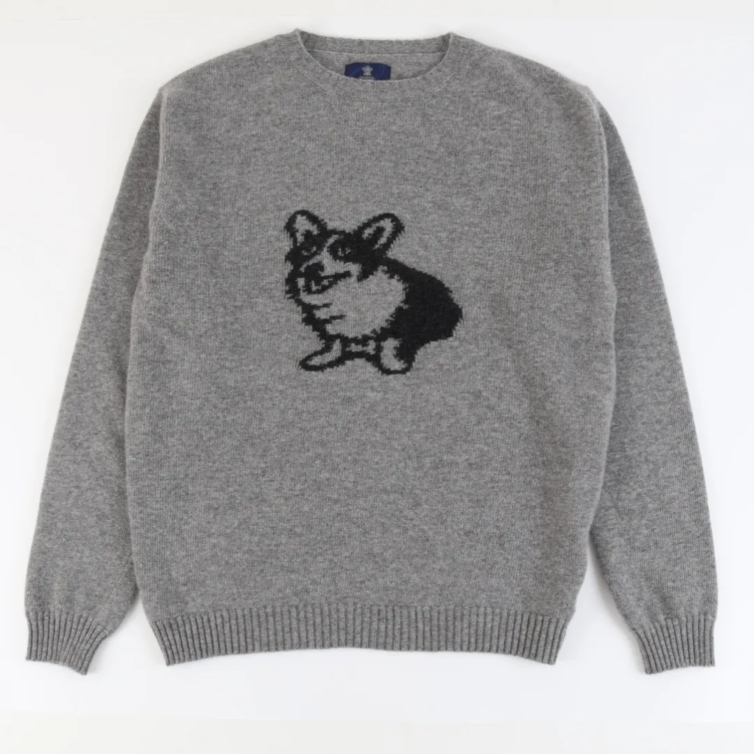 Royal Collection Unisex Corgi Dog Wool Jumper