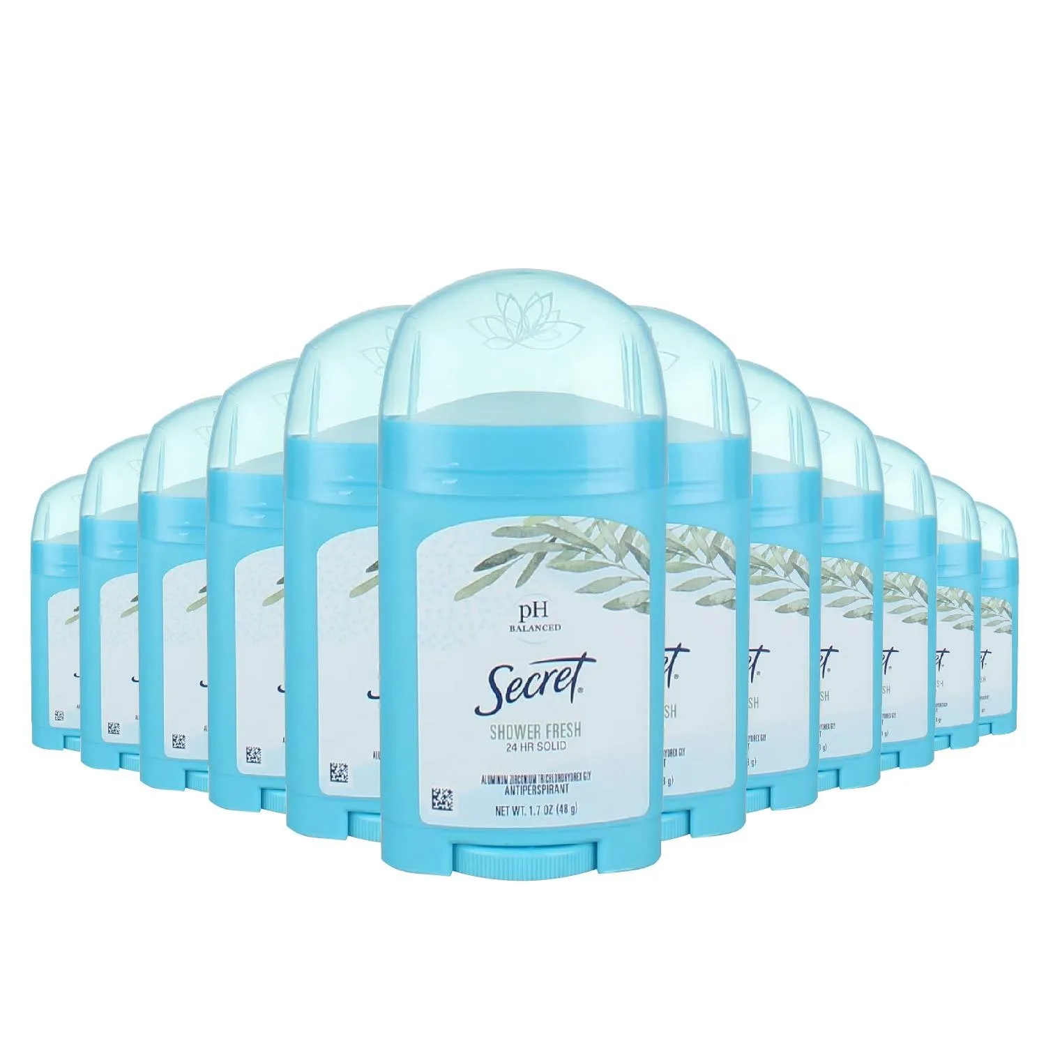 Secret  Antiperspirant & Deodorant Solid Stick, Shower Fresh, 1.7oz,  12 Pack - Travel Size