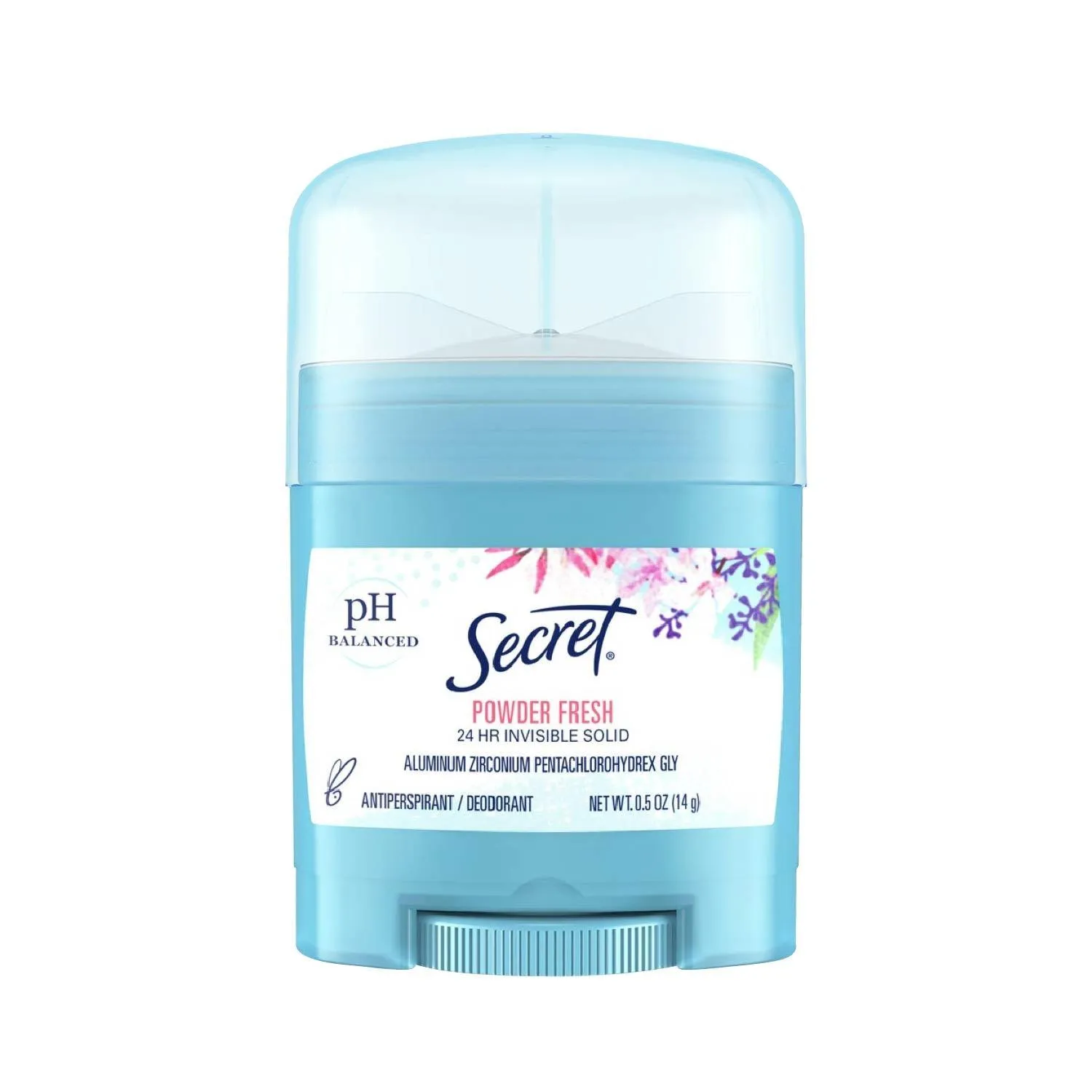 Secret Invisible Solid Anti-Perspirant & Deodorant, Powder Fresh 0.50 oz  - 24 Pack - Travel Size