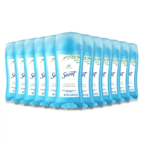 Secret Shower Fresh Invisible Solid Antiperspirant & Deodorant - 2.6 Oz - 12 Pack